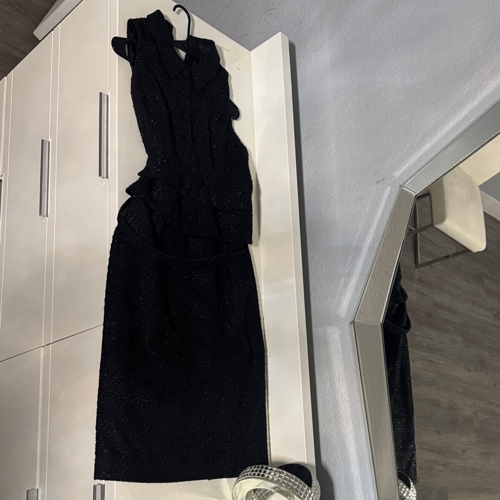 Donna Karan One Shoulder Black Dress